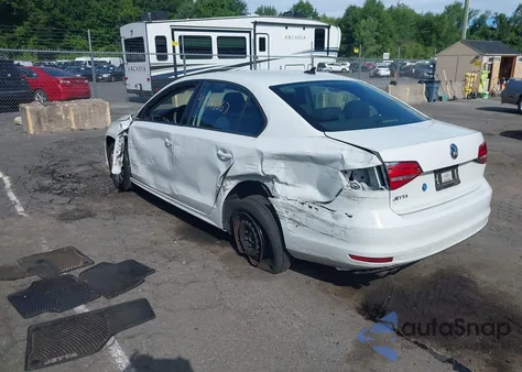 2015 Volkswagen Jetta S из США, поврежденный, VIN 3VW1K7AJ1FM417502